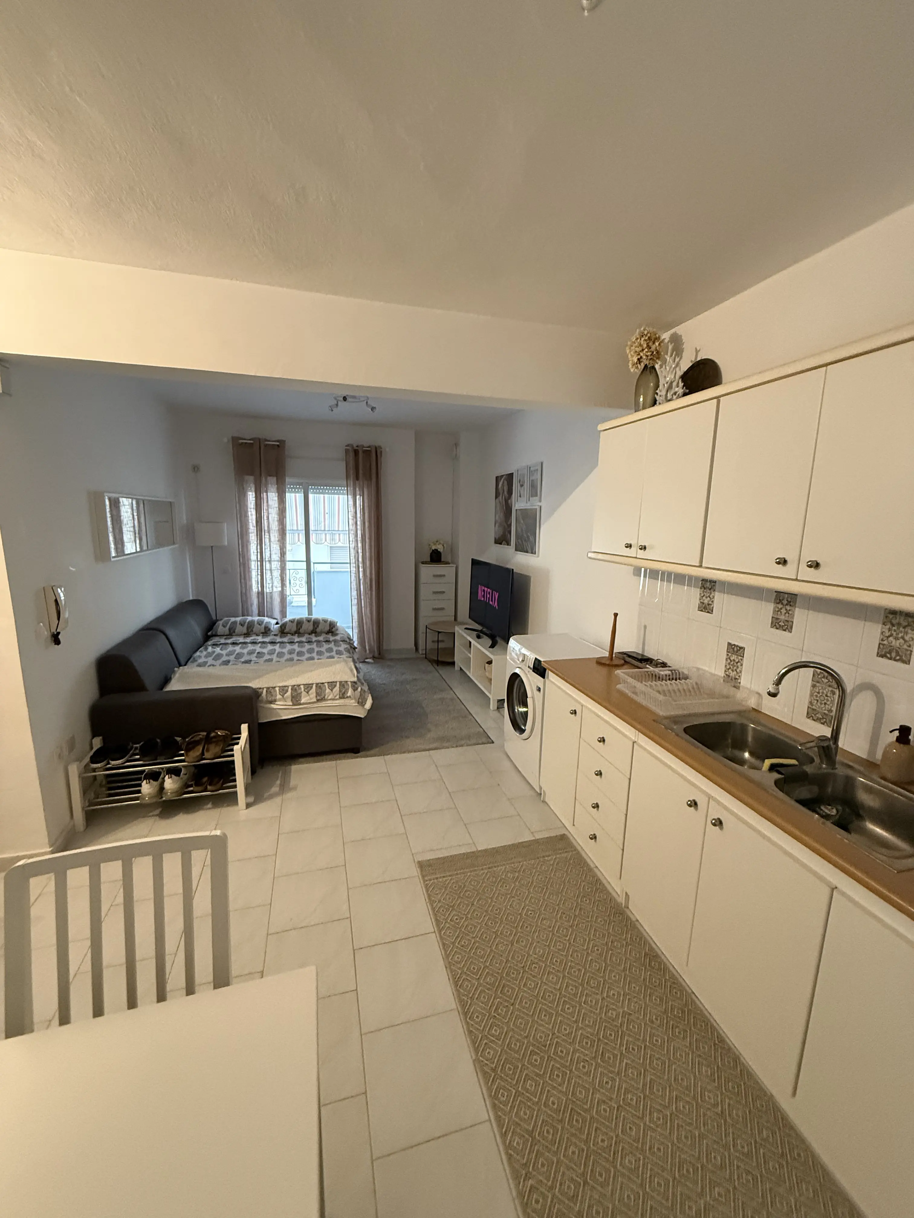 Öppet kök och vardagsrum